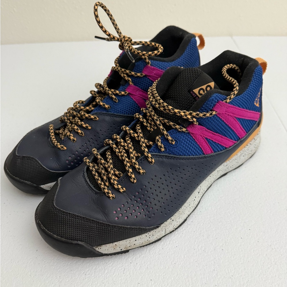Nike ACG Okwahn 2 Obsidian‎ Orange Sneakers Shoes Mens Sz 10 EUC